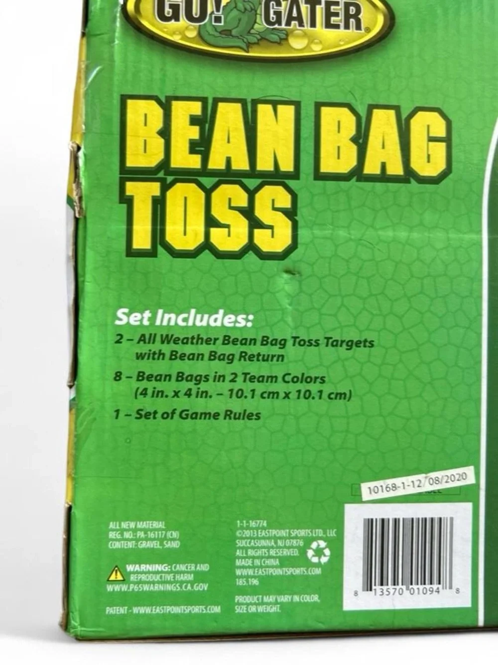 Bean Bag Toss Cornhole Game - Green and Black Portable NWT